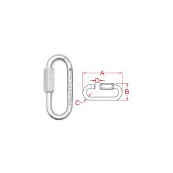 Rotary 16985 Long Oval Quick Link 