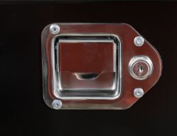 Buyers Products 1701280 14.5" X 34/22.5" X 15" Black Steel Trailer Tongue Box - BUY 1701280