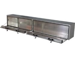 Buyers Products 1701568 18" x 16" x 96" Diamond Tread Aluminum Topside Toolbox - BUY 1701568