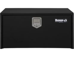 Buyers Products 1702103 18" x 18" x 30" Black Steel Underbody Drop Door Toolbox with Rotary Paddle Latch - BUY 1702103