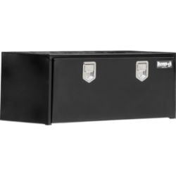 Buyers Products 1702110 18" x 18" x 48" Black Steel Underbody Drop Door Toolbox with 2 Rotary Paddle Latches - BUY 1702110