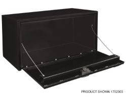 Buyers Products 1703300 14" x 16" x 24" Black Steel Underbody Drop Door Toolbox with T-Handle Latch - BUY 1703300