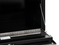 Buyers Products 1702703 18" x 18" x 30" Black Steel Underbody Toolbox with Stainless Steel Door - BUY 1702703