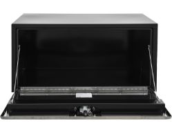 Buyers Products 1703703 14" x 16" x 30" Black Steel Underbody Toolbox with Stainless Steel Door - BUY 1703703