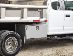 Buyers Products 1702910 18" x 18" x 48" Primered Steel Underbody Drop Door Toolbox with 2 T-Handle Latches - BUY 1702910