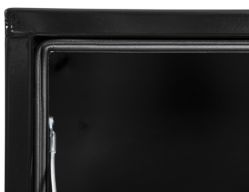 Buyers Products 1702960 16" x 13" x 96" Black Steel Topside Toolbox with 2 T-Handle Latches - BUY 1702960