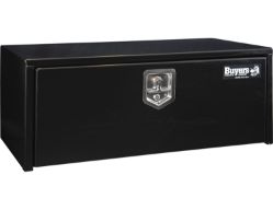 Buyers Products 1703305 14" x 16" x 36" Black Steel Underbody Drop Door Toolbox with T-Handle Latch - BUY 1703305