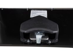 Buyers Products 1703312 15" x 10" x 24" Black Steel Underbody Drop Door Toolbox with T-Handle Latch - BUY 1703312