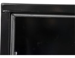 Buyers Products 1703312 15" x 10" x 24" Black Steel Underbody Drop Door Toolbox with T-Handle Latch - BUY 1703312