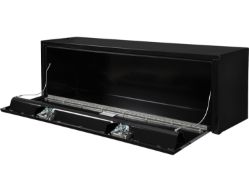 Buyers Products 1703328 15" x 13" x 48" Black Steel Underbody Drop Door Toolbox with T-Handle Latch - BUY 1703328