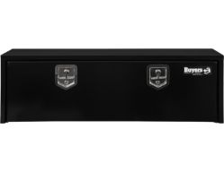 Buyers Products 1703328 15" x 13" x 48" Black Steel Underbody Drop Door Toolbox with T-Handle Latch - BUY 1703328