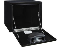 Buyers Products 1703330 16" x 14" x 18" Black Steel Underbody Drop Door Toolbox with T-Handle Latch - BUY 1703330