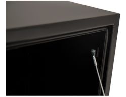 Buyers Products 1704305 24" x 24" x 36" Black Steel Underbody Drop Door Toolbox with T-Handle Latch - BUY 1704305