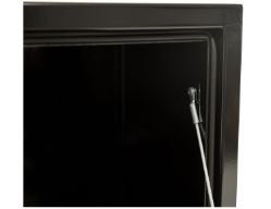 Buyers Products 1702295 18" x 18" x 18" Black Steel Underbody Drop Door Toolbox with T-Handle Latch - BUY 1702295