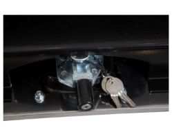 Buyers Products 1702703 18" x 18" x 30" Black Steel Underbody Toolbox with Stainless Steel Door - BUY 1702703