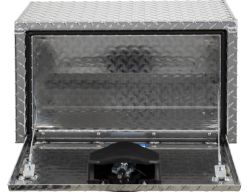 Buyers Products 1705160 14" x 16" x 24" Aluminum Underbody Toolbox with Aluminum Recessed Door and T-Handle Latch - BUY 1705160