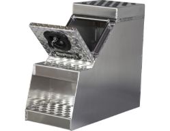 Buyers Products 1705180 24" x 28" x 12" Aluminum Step Box for Medium and Heavy-Duty Trucks - BUY 1705180
