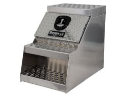 Buyers Products 1705181 24" x 28" x 18" Aluminum Step Box for Medium and Heavy-Duty Trucks - BUY 1705181