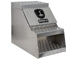 Buyers Products 1705181 24" x 28" x 18" Aluminum Step Box for Medium and Heavy-Duty Trucks - BUY 1705181
