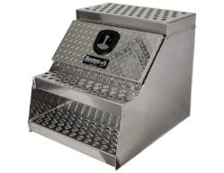 Buyers Products 1705182 24" x 28" x 24" Aluminum Step Box for Medium and Heavy-Duty Trucks - BUY 1705182