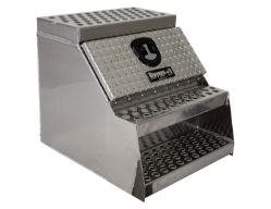 Buyers Products 1705182 24" x 28" x 24" Aluminum Step Box for Medium and Heavy-Duty Trucks - BUY 1705182