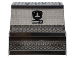 Buyers Products 1705183 24" x 28" x 30" Aluminum Step Box for Medium and Heavy-Duty Trucks - BUY 1705183