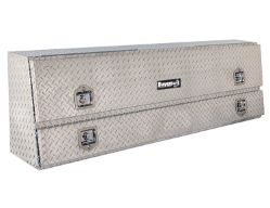 Buyers Products 1705640 21" x 12"/10" x 72" Contractor Style Diamond Tread Aluminum Topside Toolbox - BUY 1705640