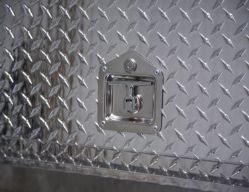 Buyers Products 1705640 21" x 12"/10" x 72" Contractor Style Diamond Tread Aluminum Topside Toolbox - BUY 1705640