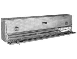 Buyers Products 1705640 21" x 12"/10" x 72" Contractor Style Diamond Tread Aluminum Topside Toolbox - BUY 1705640