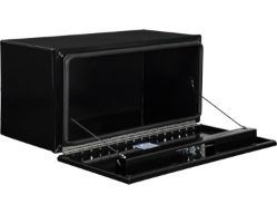 Buyers Products 1705910 18" x 18" x 48" XD DBL Black Smooth Aluminum Toolbox - BUY 1705910