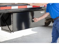 Buyers Products 1705935 24" x 24" x 36" XD DBL Black Smooth Aluminum Toolbox - BUY 1705935