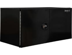 Buyers Products 1705940 24" x 24" x 48" XD DBL Black Smooth Aluminum Toolbox - BUY 1705940