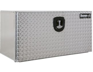 Buyers Products 1706505 18" x 18" x 36" XD Smooth Aluminum Underbody Truck Box with Diamond Tread Drop Door 