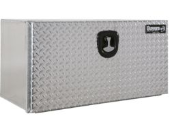 Buyers Products 1706505 18" x 18" x 36" XD Smooth Aluminum Underbody Truck Box with Diamond Tread Drop Door - BUY 1706505