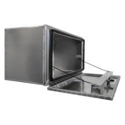 Buyers Products 1706505 18" x 18" x 36" XD Smooth Aluminum Underbody Truck Box with Diamond Tread Drop Door - BUY 1706505