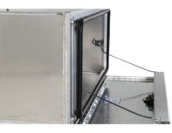 Buyers Products 1706505 18" x 18" x 36" XD Smooth Aluminum Underbody Truck Box with Diamond Tread Drop Door - BUY 1706505