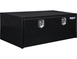 Buyers Products 1708310 18" x 24" x 48" Black Steel Underbody Drop Door Toolbox with 2 T-Handle Latches - BUY 1708310