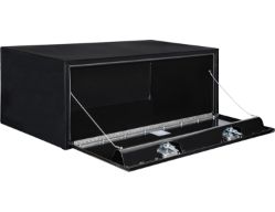 Buyers Products 1708310 18" x 24" x 48" Black Steel Underbody Drop Door Toolbox with 2 T-Handle Latches - BUY 1708310