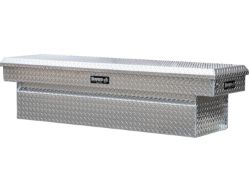 Buyers Products 1709440 23 x 20 x 71" Diamond Tread Aluminum Crossover Truck Box - BUY 1709440