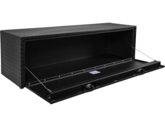 Buyers Products 1715115 18" x 18" x 60" Textured Matte Black Powder Coated Aluminum Underbody Toolbox 
