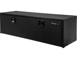 Buyers Products 1715115 18" x 18" x 60" Textured Matte Black Powder Coated Aluminum Underbody Toolbox - BUY 1715115