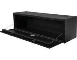 Buyers Products 1715115 18" x 18" x 60" Textured Matte Black Powder Coated Aluminum Underbody Toolbox - BUY 1715115
