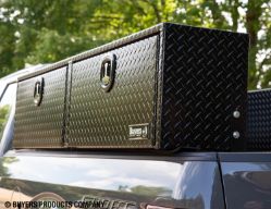 Buyers Products 1721563 18" x 16" x 72" Topside Black Aluminum Toolbox - BUY 1721563
