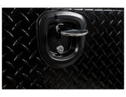 Buyers Products 1721551 16" x 13" x 72" Black Powder Coated Aluminum Topside Toolbox - BUY 1721551