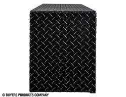 Buyers Products 1722551 16" x 13" x 72" Textured Matte Black Diamond Tread Aluminum Topsider Truck Box - BUY 1722551