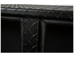 Buyers Products 1722568 18" x 16" x 96" Textured Matte Black Diamond Tread Aluminum Topsider Truck Box - BUY 1722568