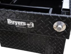 Buyers Products 1729435 18 x 20 x 71" Gloss Black Diamond Tread Aluminum Crossover Truck Box, Keyed Alike - BUY 1729435