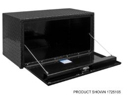 Buyers Products 1725105 18" x 18" x 36" Black Powder Coated Aluminum Underbody Toolbox - BUY 1725105