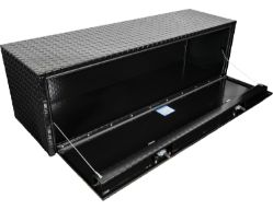 Buyers Products 1725115 18" x 18" x 60" Black Powder Coated Aluminum Underbody Toolbox - BUY 1725115