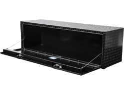 Buyers Products 1725105 18" x 18" x 36" Black Powder Coated Aluminum Underbody Toolbox - BUY 1725105